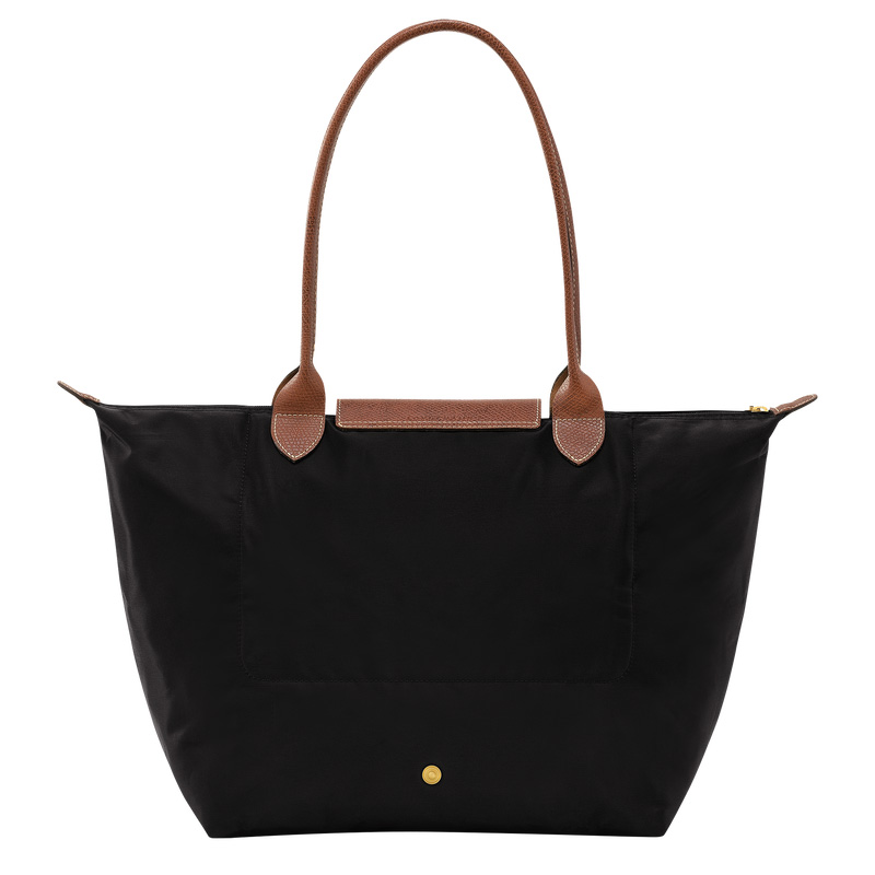 Longchamp |Le Pliage Original L Tote Bag Schwarz – Recyceltes Canvas |Schwarz