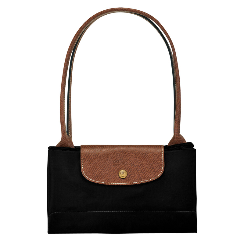 Longchamp |Le Pliage Original L Tote Bag Schwarz – Recyceltes Canvas |Schwarz