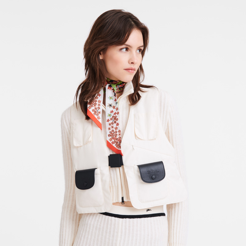 Longchamp |Collier de fleurs Bandeau Paprika – Seide |Paprika