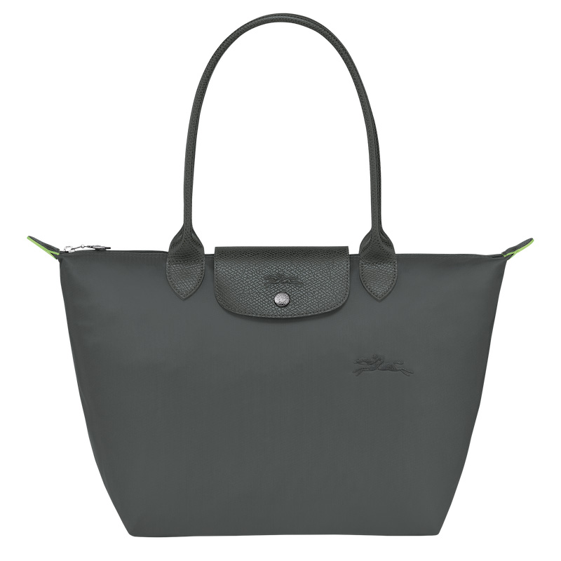 Longchamp |Le Pliage Green M Tote Bag Graphit – Recyceltes Canvas |Graphit
