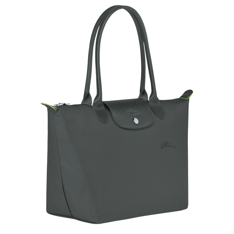 Longchamp |Le Pliage Green M Tote Bag Graphit – Recyceltes Canvas |Graphit