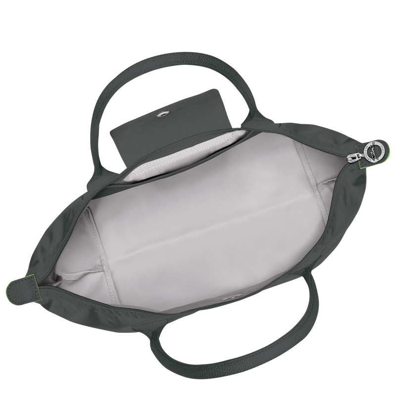 Longchamp |Le Pliage Green M Tote Bag Graphit – Recyceltes Canvas |Graphit
