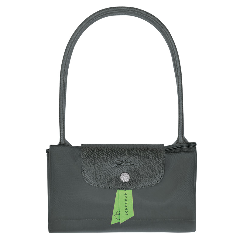 Longchamp |Le Pliage Green M Tote Bag Graphit – Recyceltes Canvas |Graphit