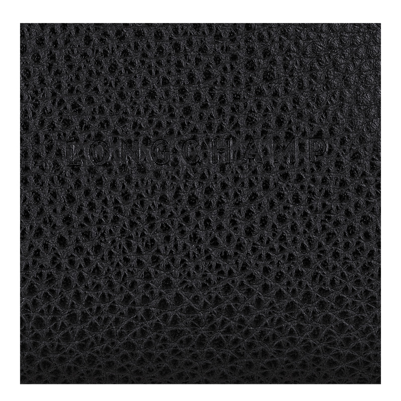 Longchamp |Le Foulonn Münzbörse Schwarz – Leder |Schwarz