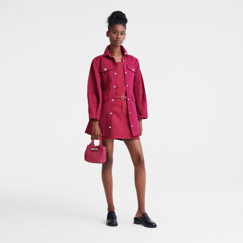 Longchamp |Le Roseau XS Handtasche Beetroot – Leder |Beetroot Longchamp |Le Roseau XS Handtasche Beetroot – Leder |Beetroot