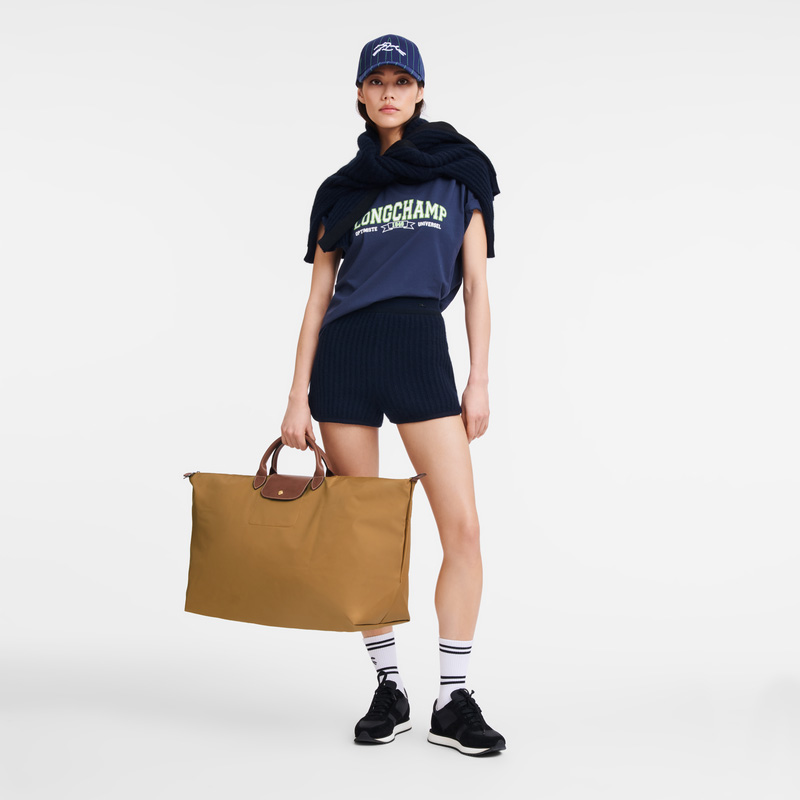 Longchamp |Le Pliage Original XL Reisetasche Rehbraun – Recyceltes Canvas |Rehbraun