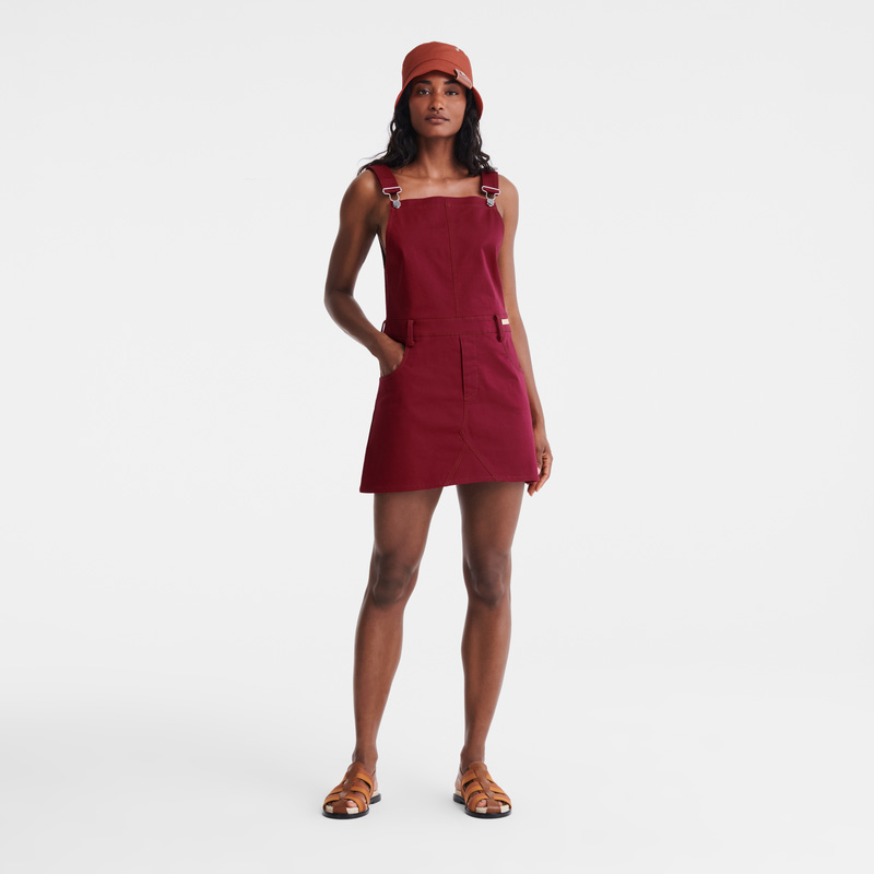 Longchamp |Kleid Rot – Gabardine |Rot