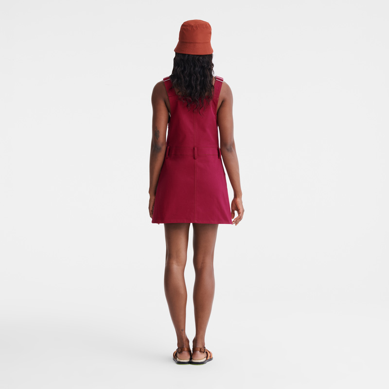 Longchamp |Kleid Rot – Gabardine |Rot