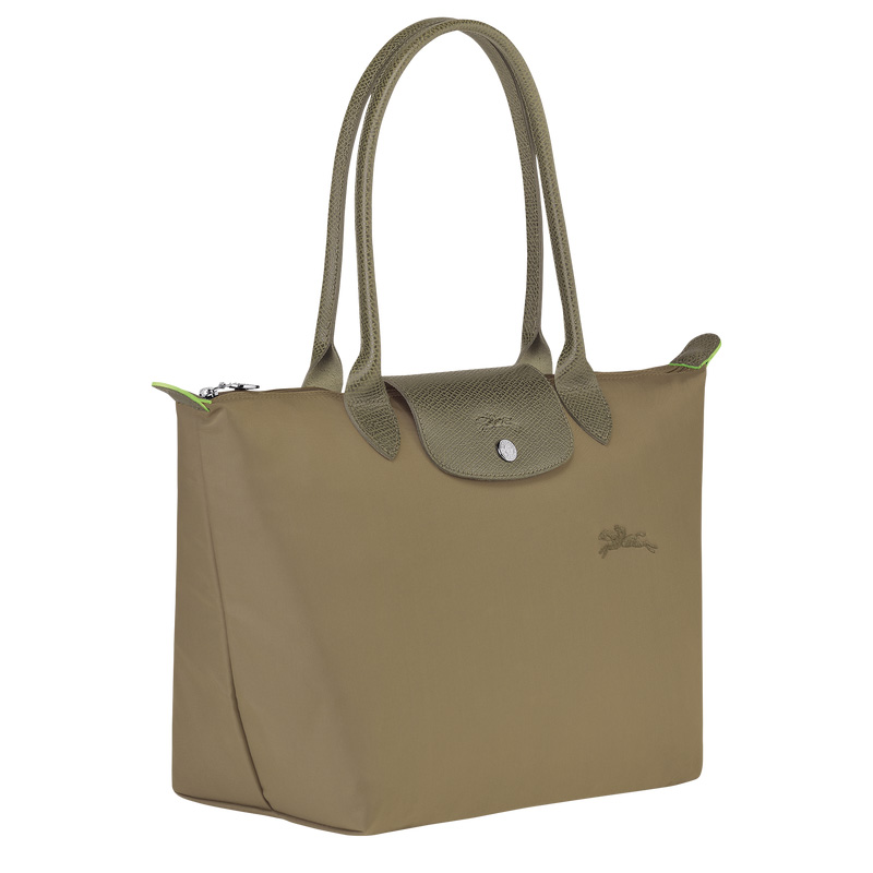 Longchamp |Le Pliage Grüne M Tragetasche Artischocke – Recyceltes Canvas |Artischocke