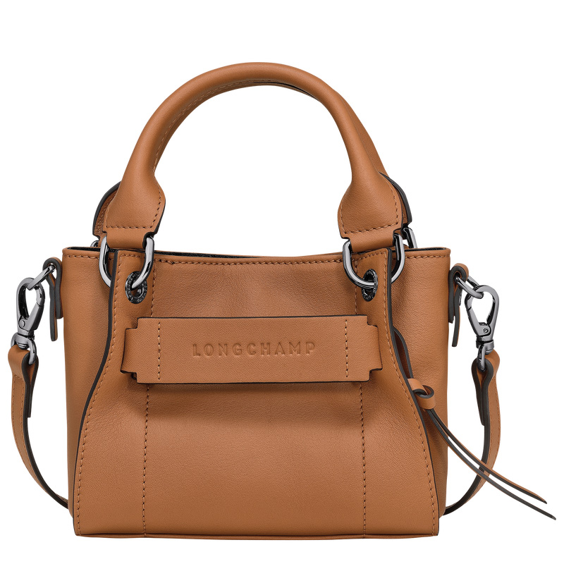 Longchamp |3D XS Handtasche Natur – Leder |Natur