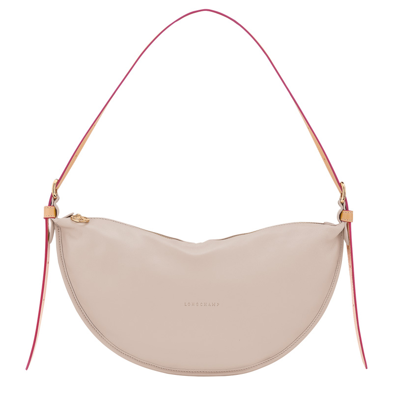 Longchamp |Smoothie M Umhängetasche Ton – Leder |Ton