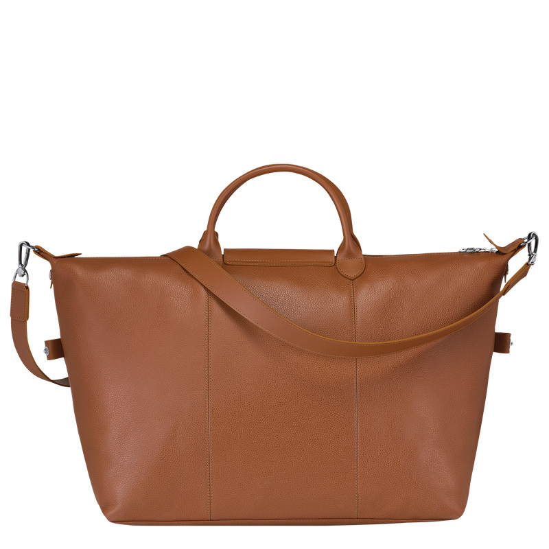 Longchamp |Le Foulonn L Reisetasche Karamell – Leder |Karamell