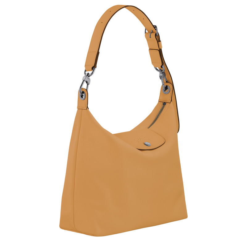 Longchamp |Le Pliage Xtra M Hobo-Tasche, Honig – Leder |Honig