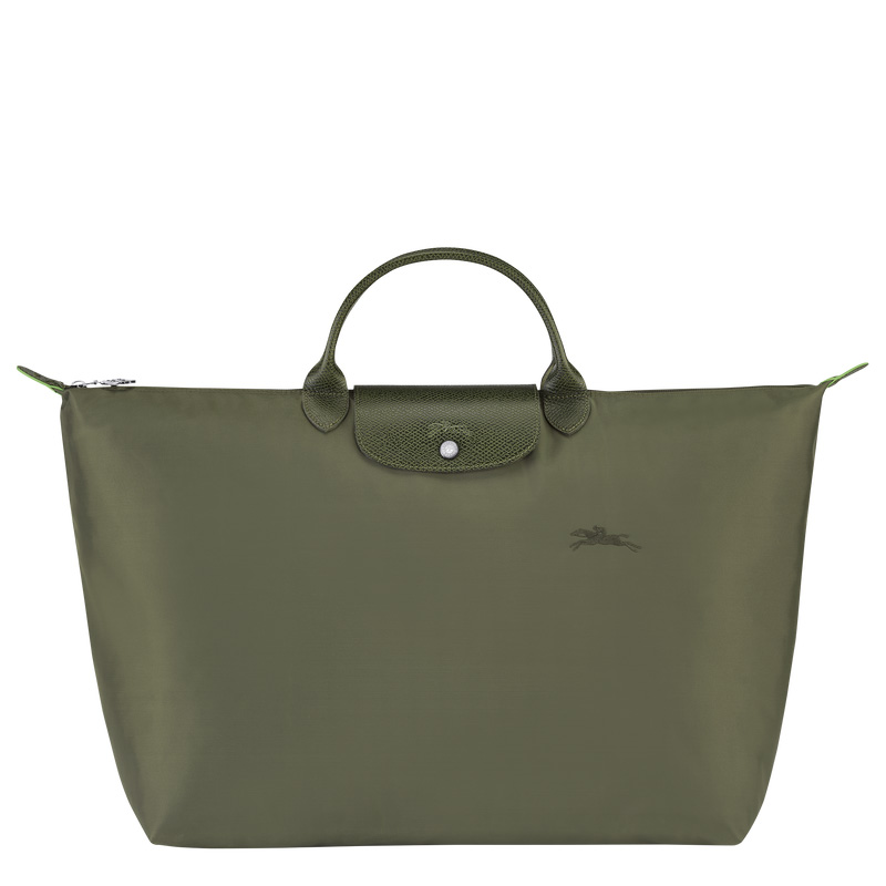 Longchamp |Le Pliage Grüne Reisetasche L Forest – Recyceltes Canvas |Forest