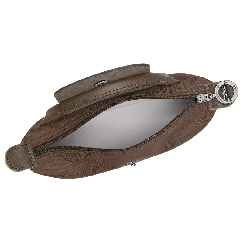 Longchamp |Le Pliage Grüne Tasche mit Griff Terra – Recyceltes Canvas |Terra