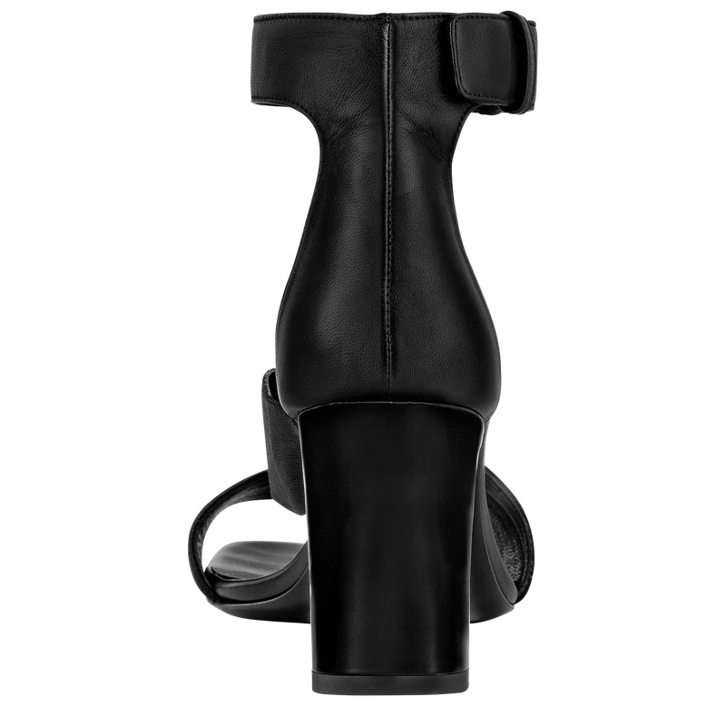 Longchamp |La Baronne Pumps Schwarz – Leder |Schwarz