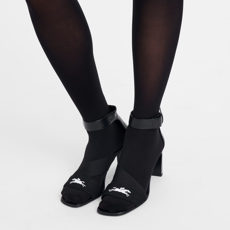 Longchamp |La Baronne Pumps Schwarz – Leder |Schwarz