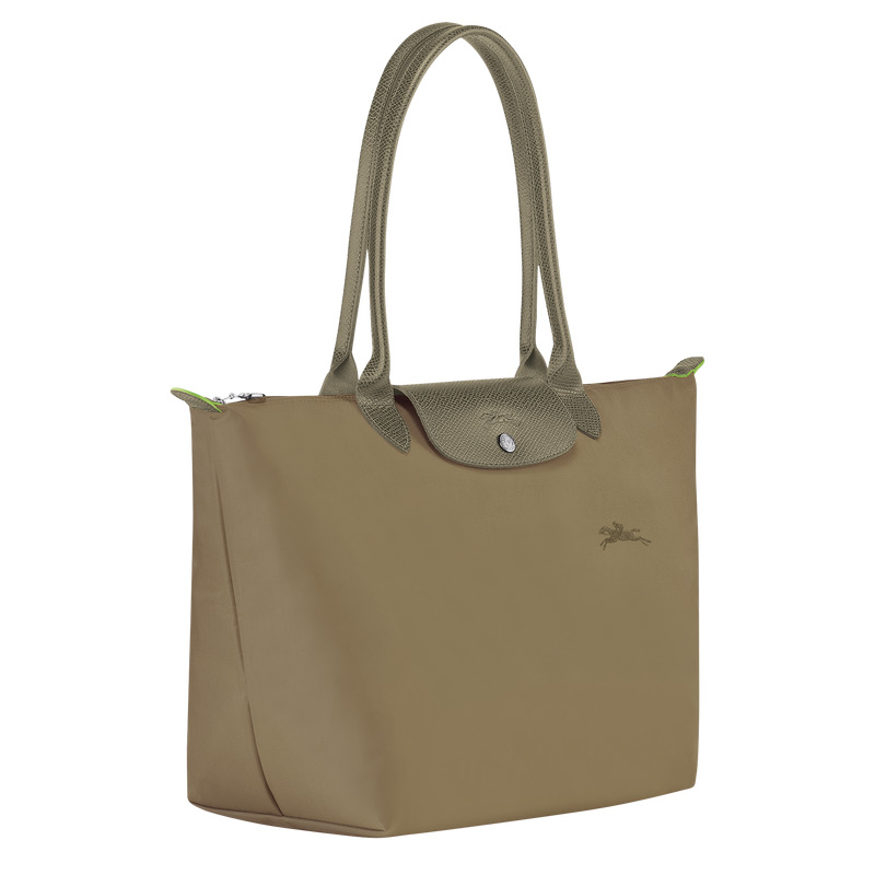 Longchamp |Le Pliage Grüne L Tragetasche Artischocke – Recyceltes Canvas |Artischocke