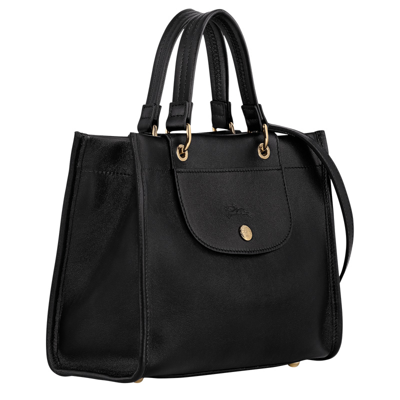 Longchamp |Cabas S Handtasche Schwarz – Leder |Schwarz