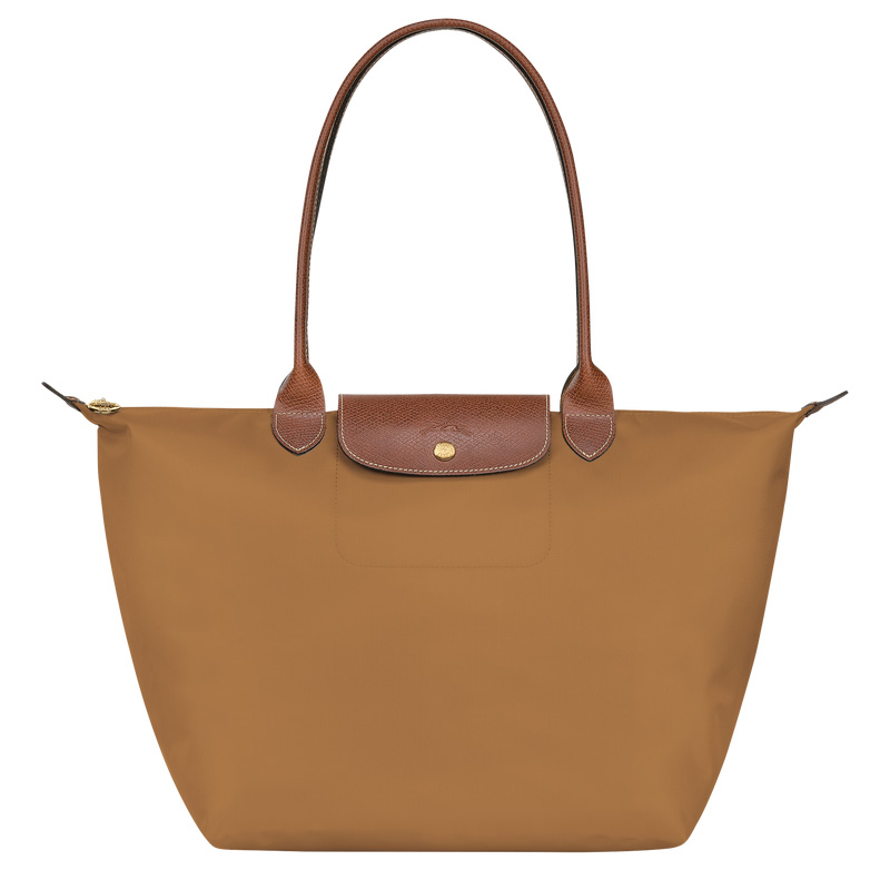 Longchamp |Le Pliage Original L Tragetasche, Rehbraun – Recyceltes Canvas |Rehbraun