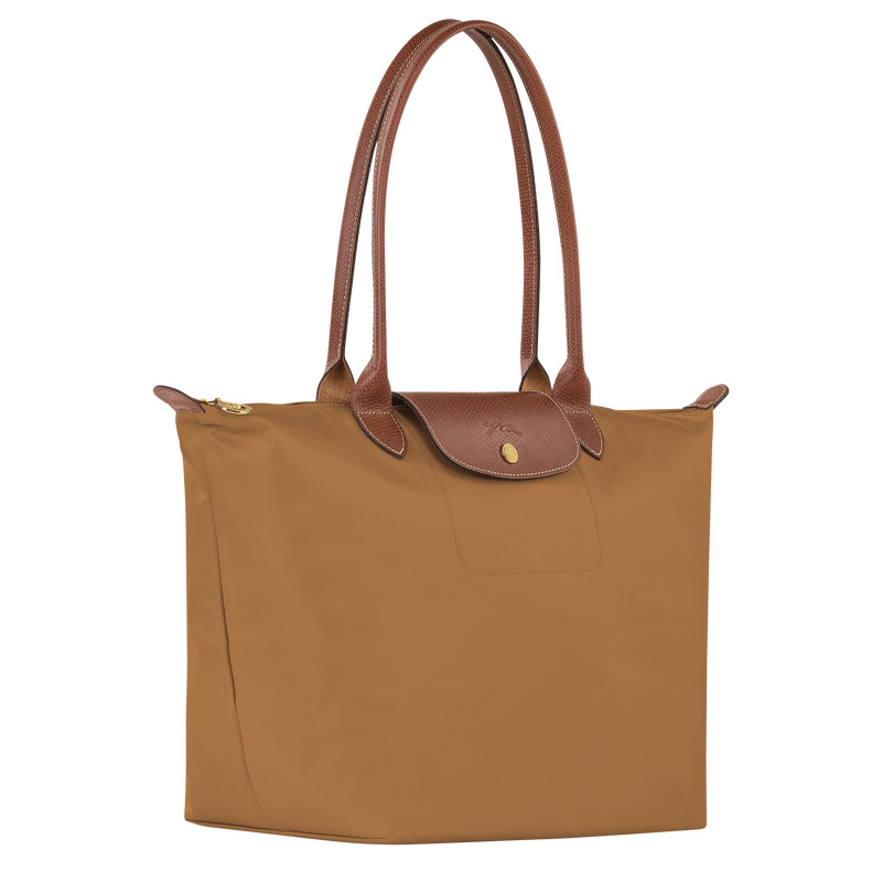 Longchamp |Le Pliage Original L Tragetasche, Rehbraun – Recyceltes Canvas |Rehbraun