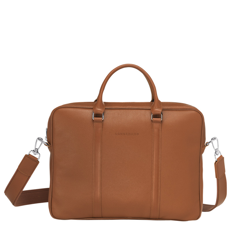 Longchamp |Le Foulonn XS Aktentasche, Karamell – Leder |Karamell