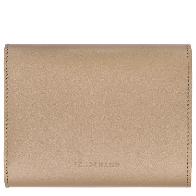 Longchamp |Le Roseau Kompakte Geldbörse Root – Leder |Root