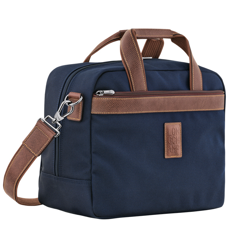 Longchamp |Boxford S Reisetasche Blau – Recyceltes Canvas |Blau