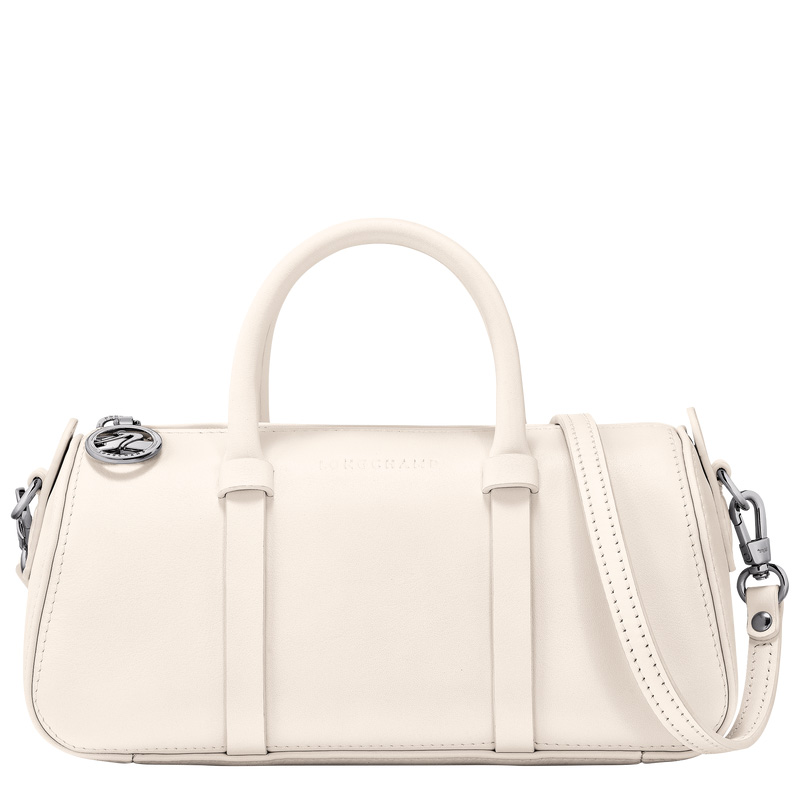 Longchamp |Daylong S Handtasche, Ecru – Leder |Ecru