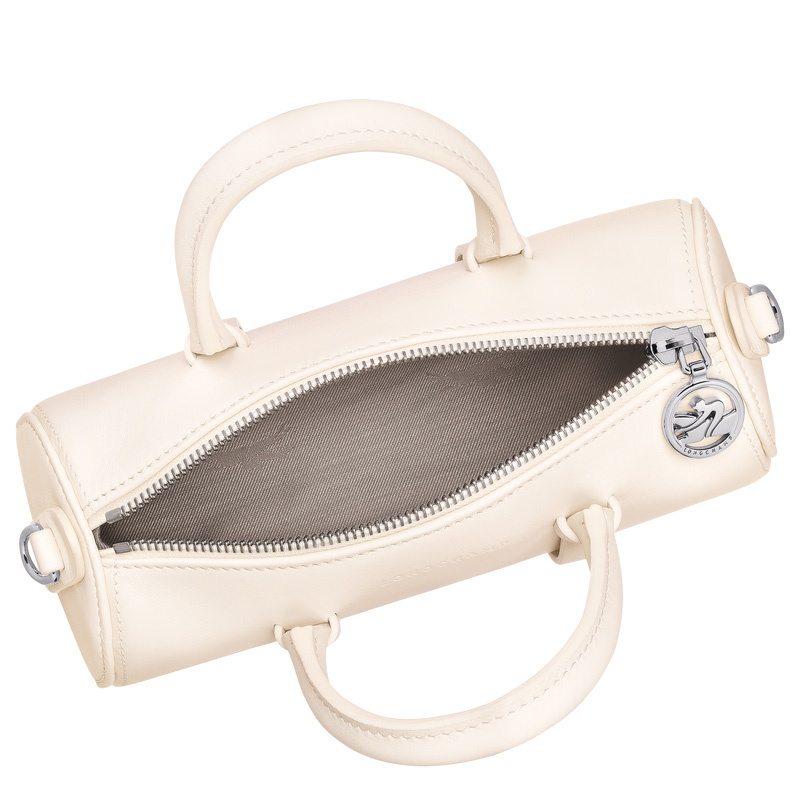 Longchamp |Daylong S Handtasche, Ecru – Leder |Ecru