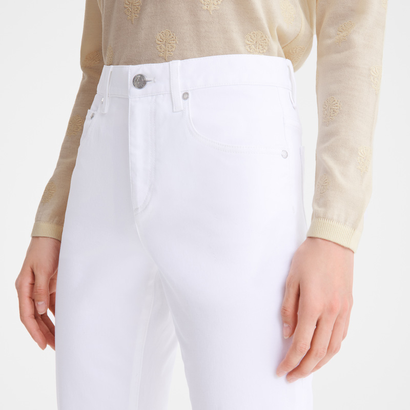 Longchamp |Hose Weiß – Gabardine |Weiß Longchamp |Hose Weiß – Gabardine |Weiß