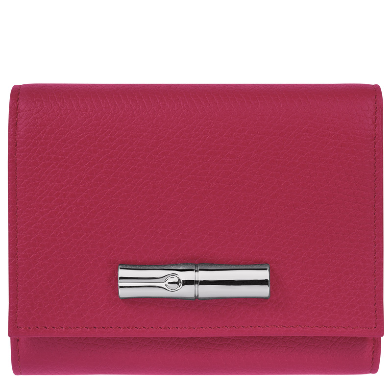 Longchamp |Le Roseau Geldbörse Rot – Leder |Rot