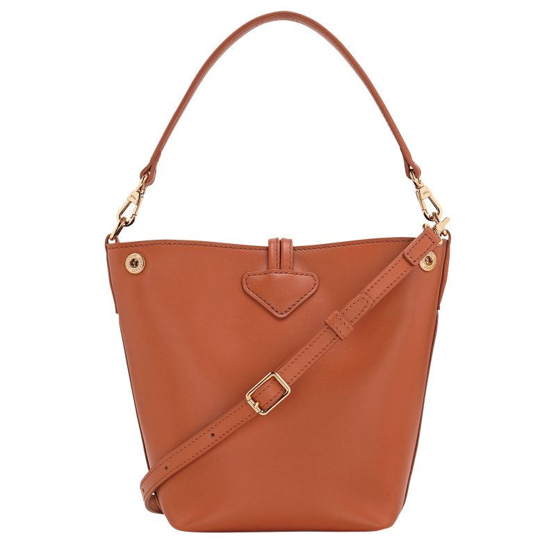 Longchamp |Le Roseau XS Beuteltasche, Rinde – Leder |Rinde