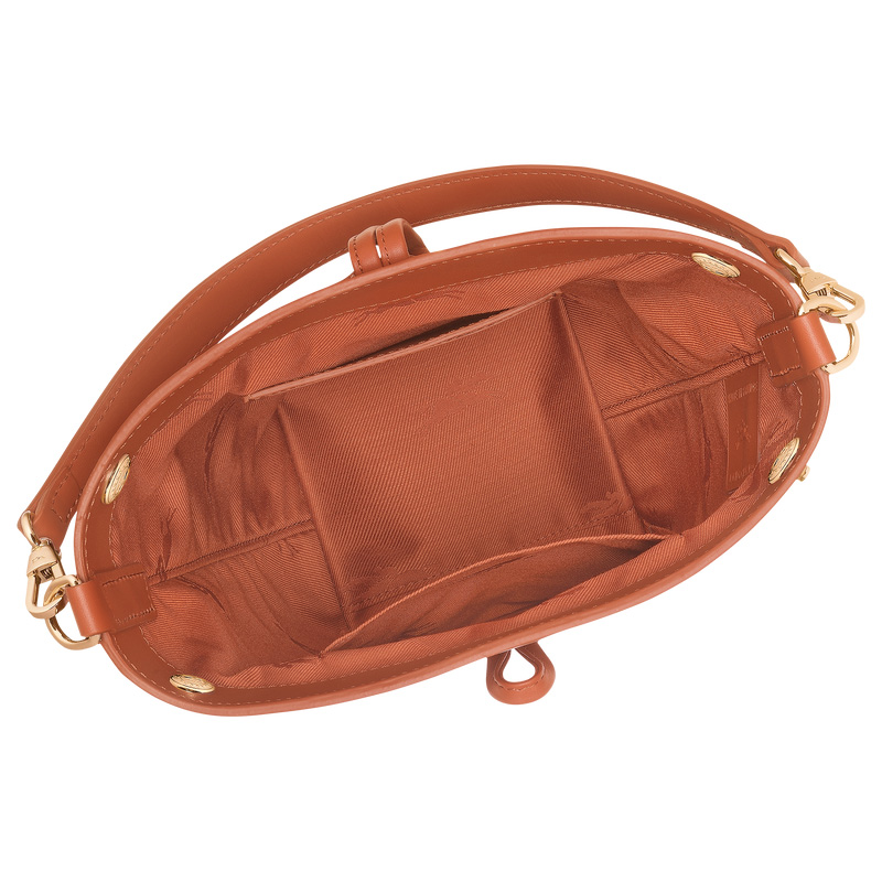 Longchamp |Le Roseau XS Beuteltasche, Rinde – Leder |Rinde