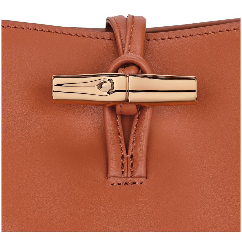 Longchamp |Le Roseau XS Beuteltasche, Rinde – Leder |Rinde