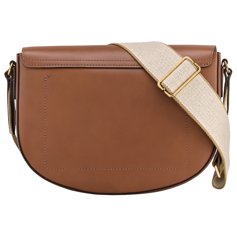 Longchamp |Pure M Umhängetasche Cognac – Leder |Cognac