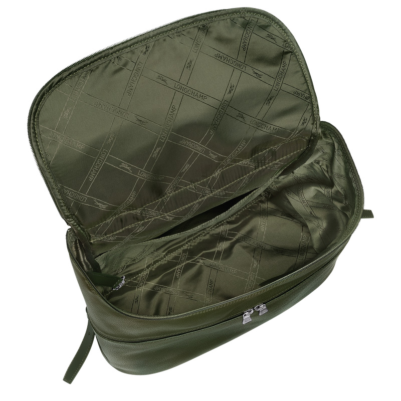 Longchamp |Le Foulonn Rucksack Khaki - Leder |Khaki