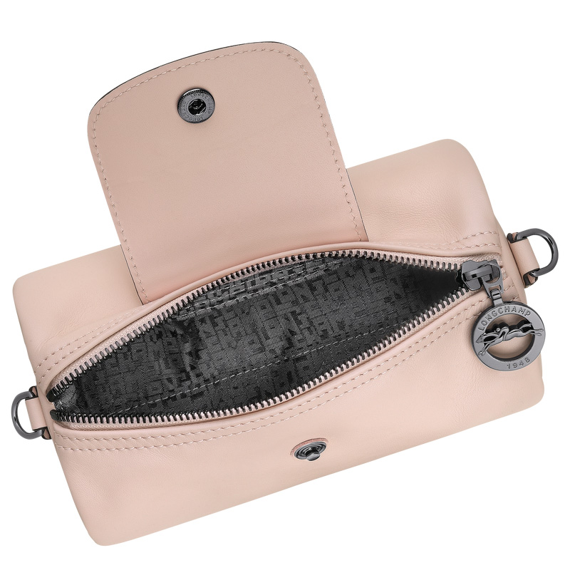Longchamp |Le Pliage Xtra XS Umhängetasche Nude – Leder |Nude
