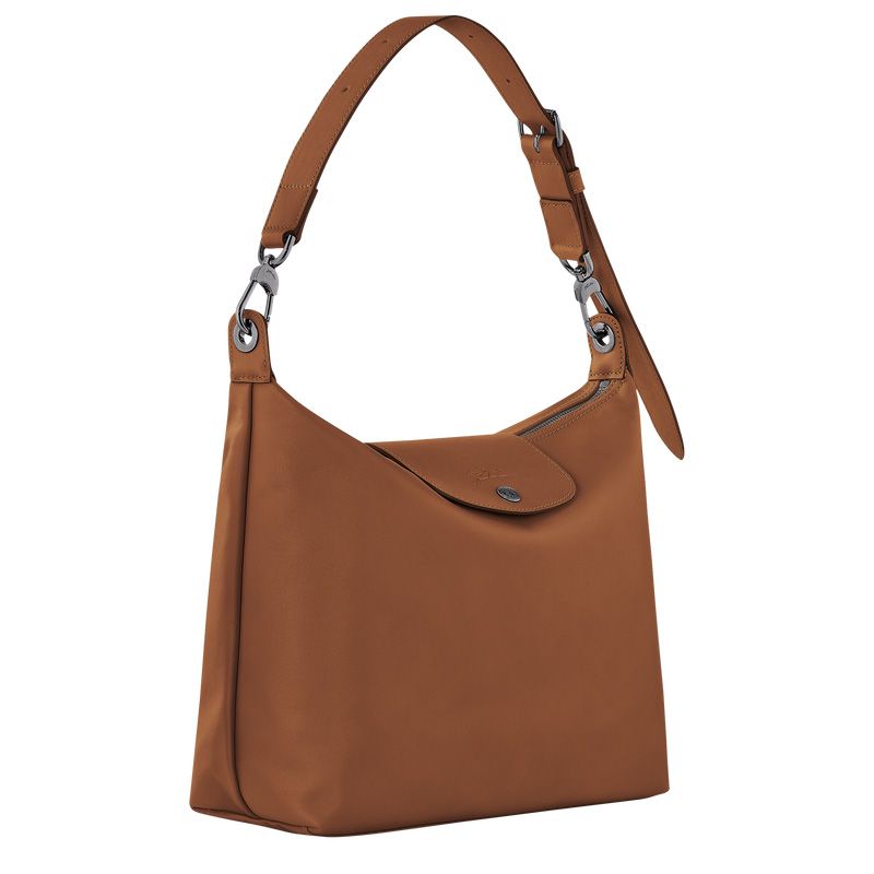 Longchamp |Le Pliage Xtra M Hobo-Tasche Cognac – Leder |Cognac