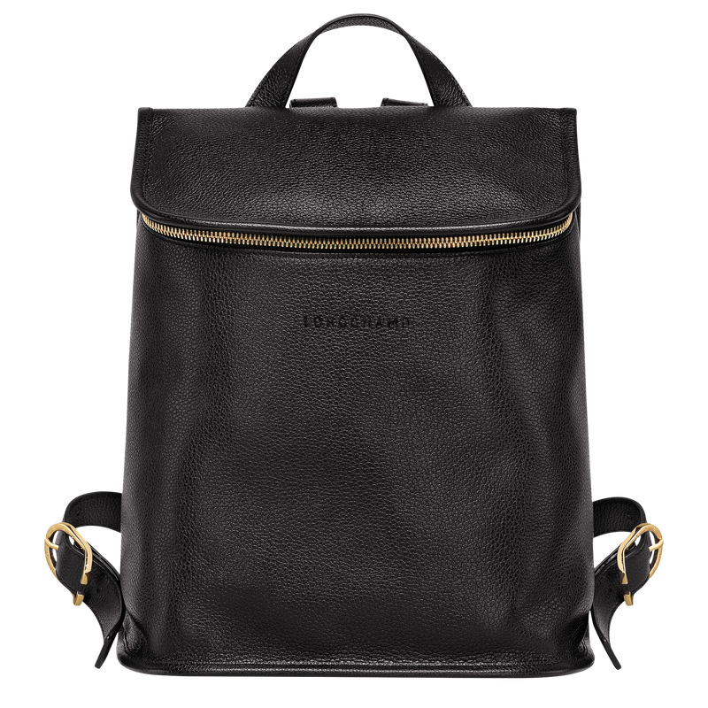 Longchamp |Le Foulonn Rucksack Schwarz – Leder |Schwarz