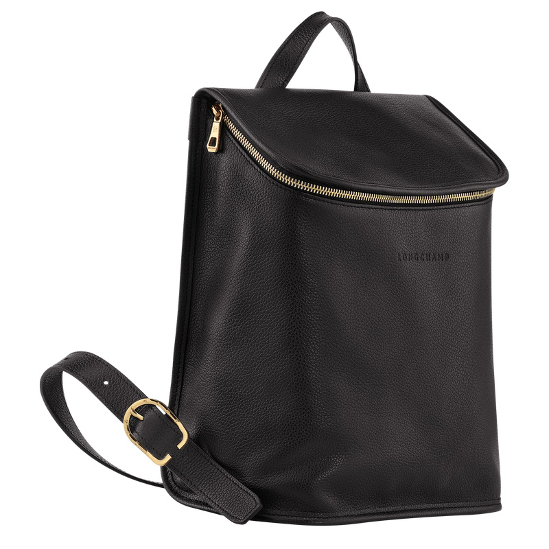 Longchamp |Le Foulonn Rucksack Schwarz – Leder |Schwarz
