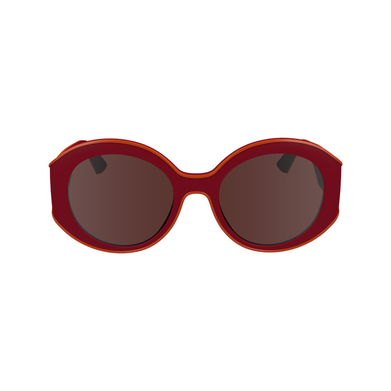 Longchamp |Sonnenbrille Rot – Pflanzenharz |Rot/Marineblau Longchamp |Sonnenbrille Rot – Pflanzenharz |Rot/Marineblau