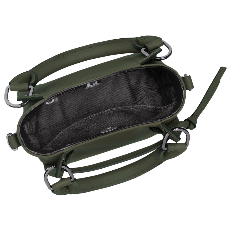 Longchamp |3D XS Handtasche Khaki – Leder |Khaki