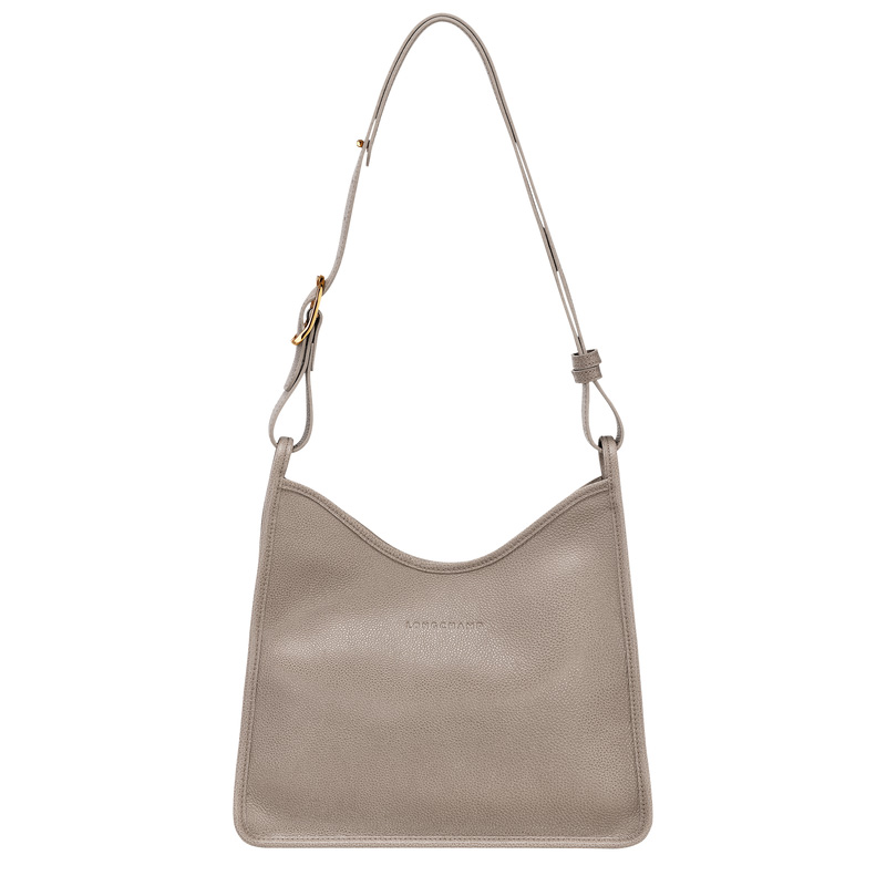Longchamp |Le Foulonn M Hobo Bag Turteltaube – Leder |Turteltaube