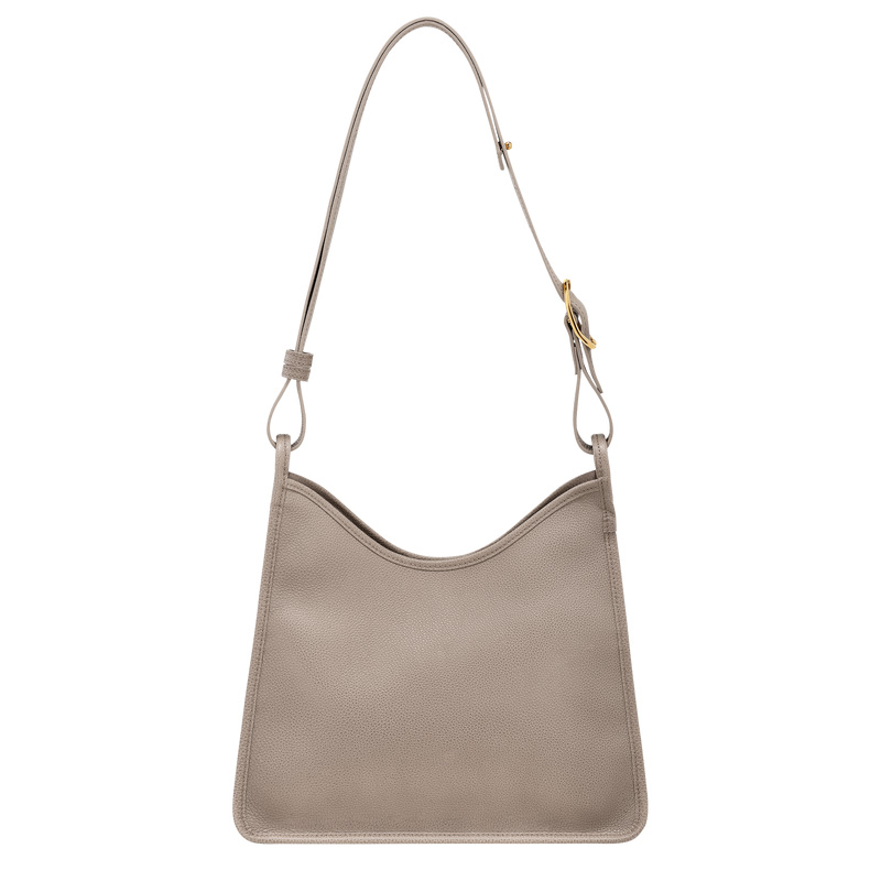 Longchamp |Le Foulonn M Hobo Bag Turteltaube – Leder |Turteltaube