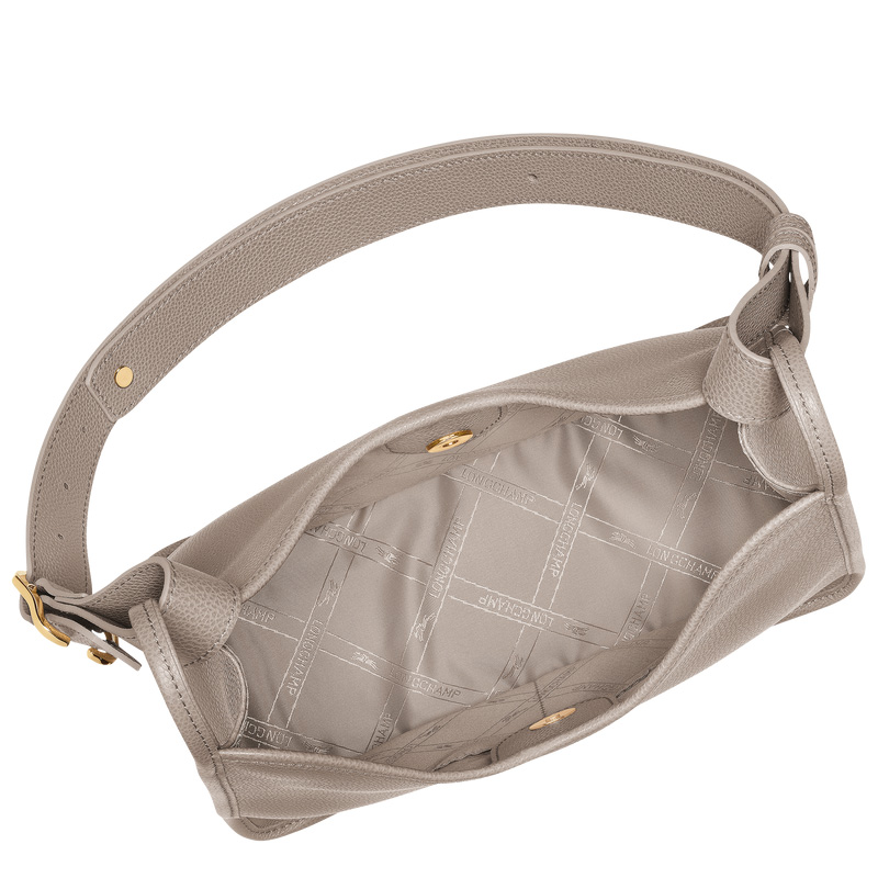 Longchamp |Le Foulonn M Hobo Bag Turteltaube – Leder |Turteltaube