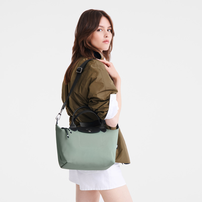Longchamp |Le Pliage Energy S Handtasche, Eisenhut – Recyceltes Canvas |Eisenkraut