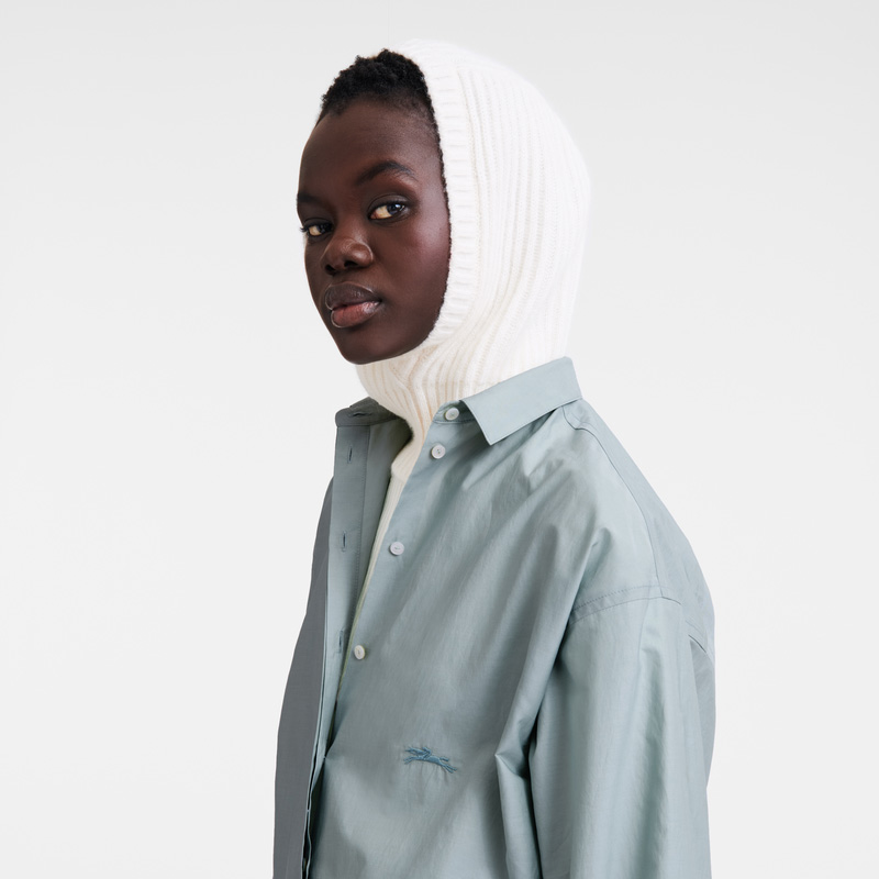 Longchamp |Balaclava Ecru – Strick |Ecru Longchamp |Balaclava Ecru – Strick |Ecru