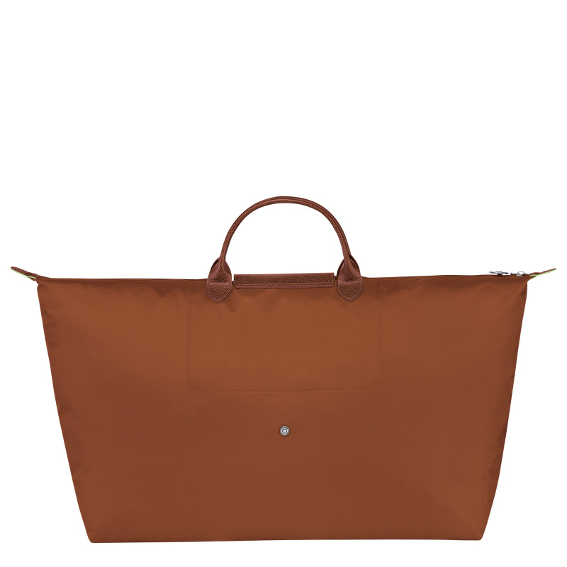 Longchamp |Le Pliage Grüne XL Reisetasche Cognac – Recyceltes Canvas |Cognac