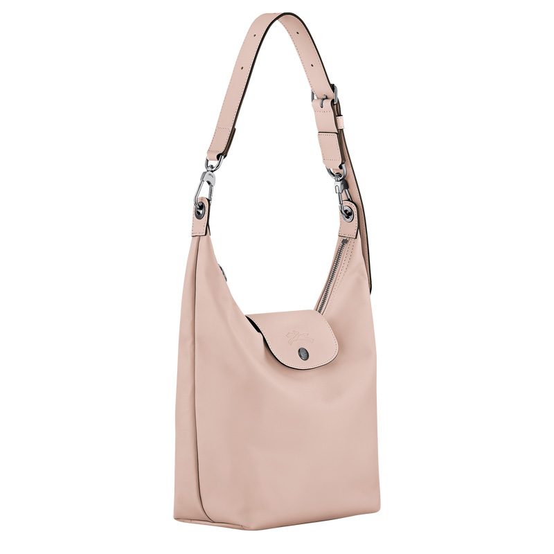 Longchamp |Le Pliage Xtra M Schultertasche Nude – Leder |Nude